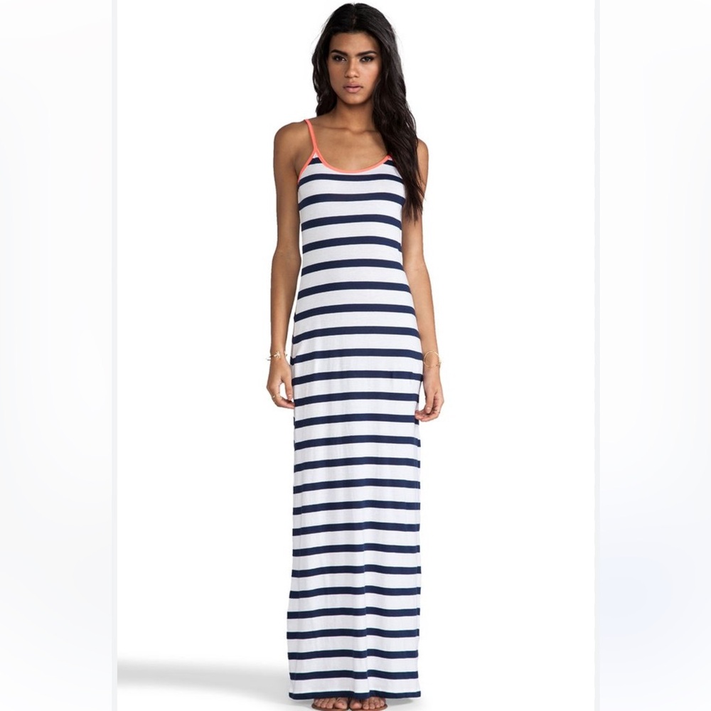 Nordstrom Stem Navy Indigo V-Neck Maxi Dress Size XS